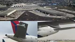 Así fue el choque entre dos aviones en el Aeropuerto de la Ciudad de México