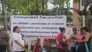 El plantón de los sindicalizados duró casi dos horas