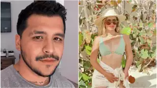 Christian Nodal causó polémica luego de que circulara un video donde aparece al lado de su exnovia, María Fernanda, festejando el 14 de febrero