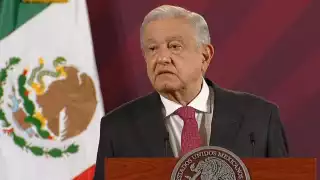 Andrés Manuel López Obrador encabeza este miércoles 22  de noviembre, la conferencia mañanera desde Palacio Nacional.