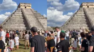 Kukulcán fue captado en su descenso de Chichén Itzá