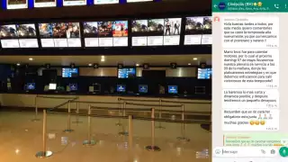 A través de varios grupos el usuario Yoe Polanco compartió dos capturas de pantalla donde exhibe la postura de la también llamada "Capital del Cine"