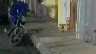 Los sicarios huyeron del lugar y la mujer quedó tirada en el suelo