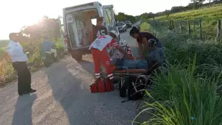 Motociclista choca contra una vaca en Escárcega y termina en el hospital