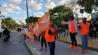 Se reunieron en el centro de Cancún
