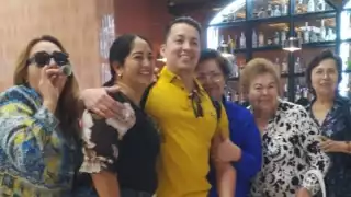 Comentó que cada vez que viene sus familiares hacen una “fiesta” y ayer no fue la excepción