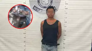 El arresto lo realizo la Secretaría de Seguridad Pública y Tránsito Municipal de Playa del Carmen