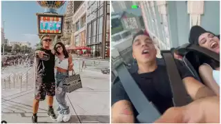 Los influencers Karime Pindter y Jawy Méndez realizaron un viaje a Las Vegas y otro a Acapulco, Guerrero, donde se dejaron ver paseando