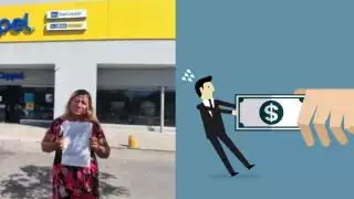 La mujer menciona que no realizó ningun movimiento