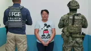 Yolanda 'N' fue detenida junto a su sicario identificado Pedro 'N'
