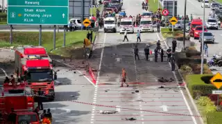 La vía principal fue cerrada por varias horas. Foto: Especial