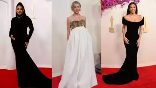 Los modelitos empezaron a parecer previo a la gala del evento