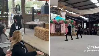 Los hombres no se vieron muy felices con el show de los bailarines