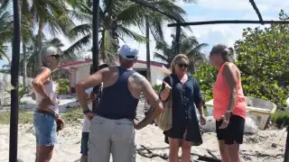 La palapa fue quemada en Chelem