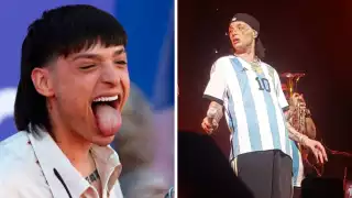 Peso Pluma tuvo una primera presentación en Argentina muy polémica