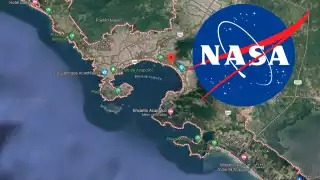 Las imágenes de la destrucción desde el espacio. Foto: Especial