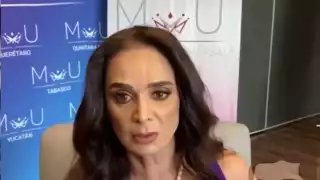 Lupita en una entrevista para un youtuber. Foto: Especial