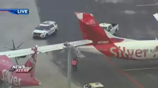Este viernes se registró el choque entre dos aviones de la empresa Silver Airways en el Aeropuerto Internacional de Fort Lauderdale en Florida