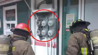 El conato de incendio fue en los medidores de luz de la clínica de especialidades