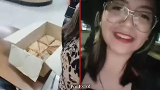 Joven de Dzitbalché lleva alimentos a familias en Hospital de Calkiní en Nochebuena