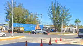 Guardia Nacional sanciona a conductor de un camión de valores en el aeropuerto de Mérida