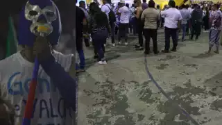 Así se veía el Polifuncional de Umán en pleno discurso de Renán Barrera