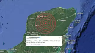 Vuelve a temblar en Yucatán: Se registra sismo de magnitud 3.6 al noreste de Ticul