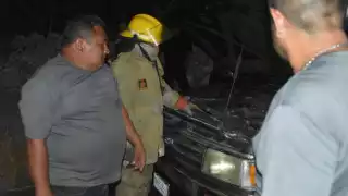 Bomberos de la SSP llegaron para sofocar el incendio