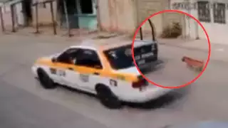 El taxista fue amenazado para no difundir el video y su auto enviado al corralón