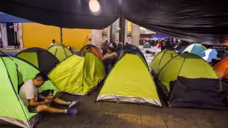 CNTE instala plantón en el Zócalo de CDMX; prevén movilización hasta el 30 de mayo