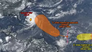Posible formación de dos ciclones tropicales en el Atlántico  mantienen vigilancia meteorológica en la Península de Yucatán