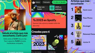 El resumen musical que hace la plataforma. Foto: Especial