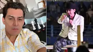 El cantante José Manuel Figueroa acudió al hospital por una herida que no se trató