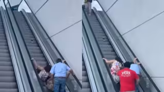 Tres mujeres caen en las escaleras eléctricas de Plaza Altabrisa en Mérida