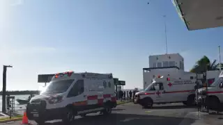 El hombre resultó con lesiones en la cara y en el brazo