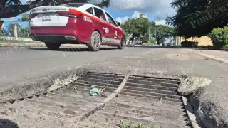 Rejilla peligrosa en Champotón sigue causando accidentes sin atención oficial
