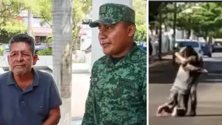 El soldado también resultó con picaduras de abeja