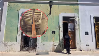 Familia teme morir aplastada por el techo de una casa centenaria en Campeche