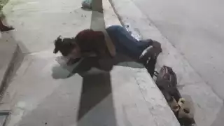 La mujer negó ser trasladada a la Cruz Roja para la asistencia médica