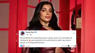 Karely Ruiz pide maquillista campechano para el Carnaval Carmen 2026 y desata debate entre carmelitas