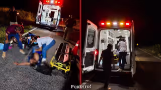 Motociclista pierde el control y se accidenta en la Villamadero-Seybaplaya