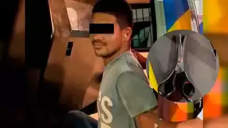 El joven fue detenido y trasladado a las instalaciones de la Policía de Monterrey