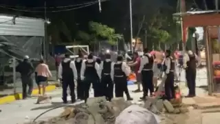 La riña tuvo saldo de un policía lesionado