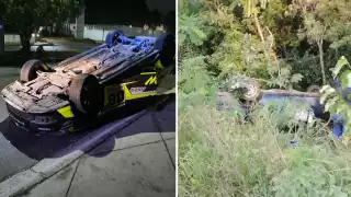 No se logró ubicar a los responsables, por lo que mediante grúas, las unidades fueron trasladadas a un corralón de la ciudad, severamente averiadas.