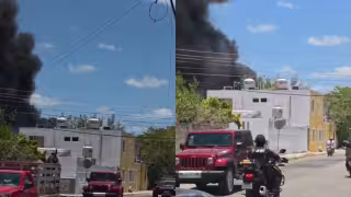 Se registra incendio en un terreno baldío del fraccionamiento Cordemex de Mérida