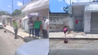 “¡Nos vamos a electrocutar!”: vecinos del Centro de Mérida viven entre cables de alta tensión colgando y horas sin luz