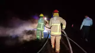 Los Bomberos arribaron al lugar