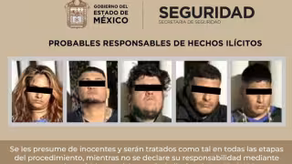 Caen cinco presuntos integrantes del CJNG en Edomex; les aseguran drogas y los vinculan con un homicidio