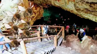 Este cenote recibe el nombre de Pueblo Fantasma