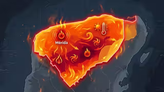 Clima en Yucatán 27 de abril: calor de 45 grados en Mérida y 22 municipios este lunes